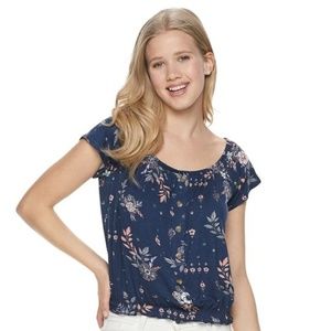 Débardeur Femme MUDD Navy Medallions - Taille XL, Style Décontracté à Motifs Médaillons